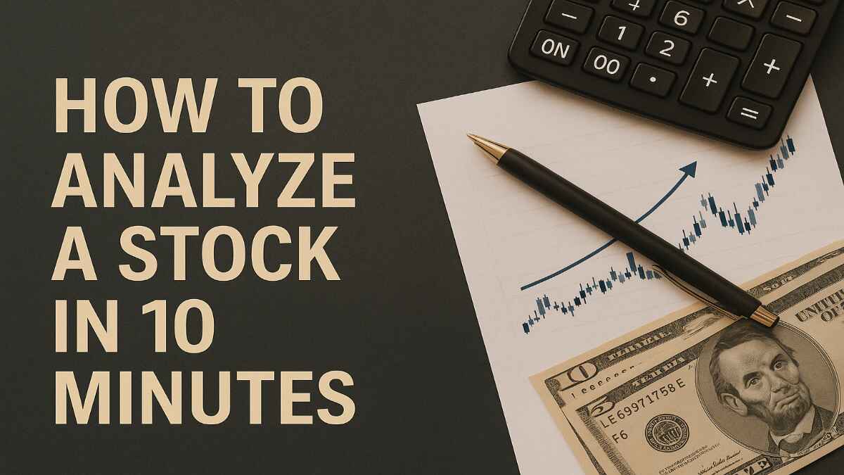 How to Analyze a Stock in 10 Minutes